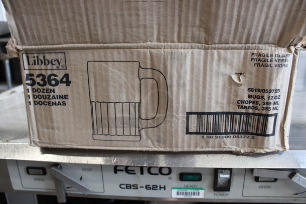 12 BRAND NEW IN BOX! Libbey 5364 12 oz Glass Mugs. 5x3.5x5.5. 12 Times Your Bid! - Image 3 of 3