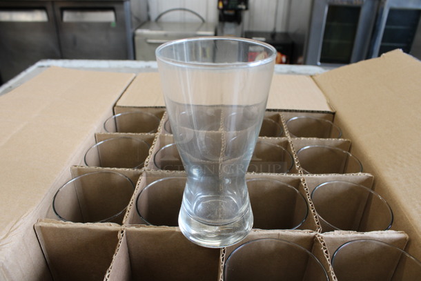 23 BRAND NEW IN BOX! Libbey 181 12 oz Pilsner Glasses. 3x3x6. 23 Times Your Bid!