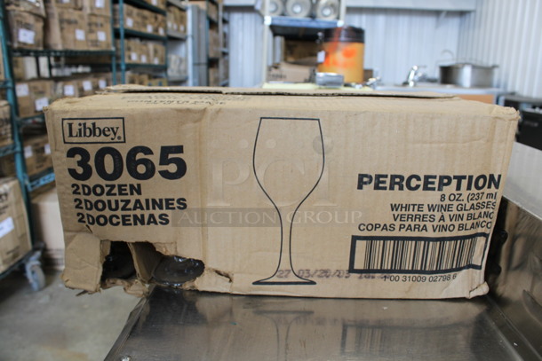 24 BRAND NEW IN BOX! Libbey 3065 Perception 8 oz White Wine Glasses. 3x3x7.25. 24 Times Your Bid! - Image 3 of 3