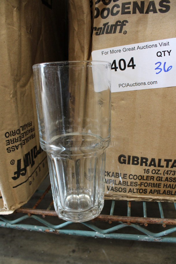36 BRAND NEW IN BOX! Libbey 15651 Gibraltar 16 oz Stackable Cooler Glasses. 3x3x6.5. 36 Times Your Bid! - Image 2 of 3