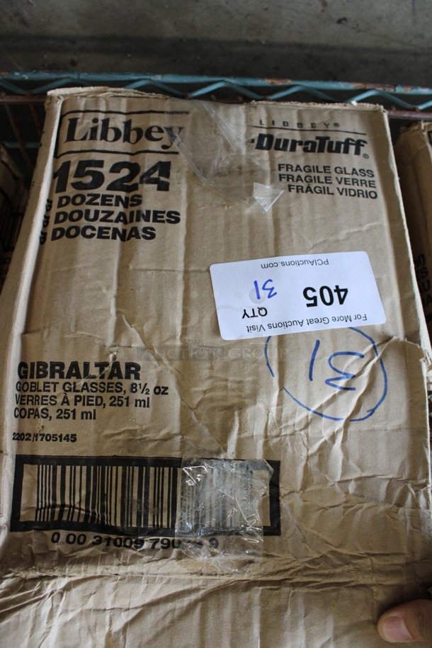 31 BRAND NEW IN BOX! Libbey 1524 Gibraltar 8.5 oz Goblet Glasses. 3.25x3.25x6. 31 Times Your Bid! - Image 3 of 3