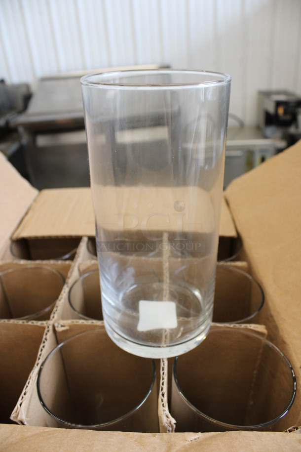 12 BRAND NEW IN BOX! Libbey 162354 Cylinder Vases. 3.5x3.5x7.25. 12 Times Your Bid!