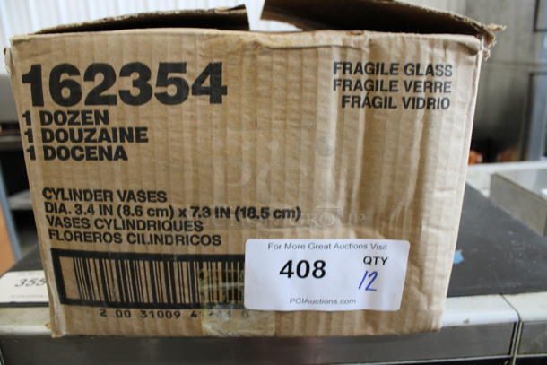 12 BRAND NEW IN BOX! Libbey 162354 Cylinder Vases. 3.5x3.5x7.25. 12 Times Your Bid! - Image 3 of 3