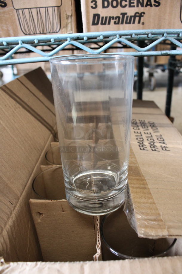 35 BRAND NEW IN BOX! Libbey 2369 15.5 oz Cooler Glasses. 3x3x6. 35 Times Your Bid!