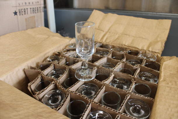 34 BRAND NEW IN BOX! Libbey Embassy 1.25 oz Cordial Glasses. 1.5x1.5x4. 34 Times Your Bid! - Image 2 of 3