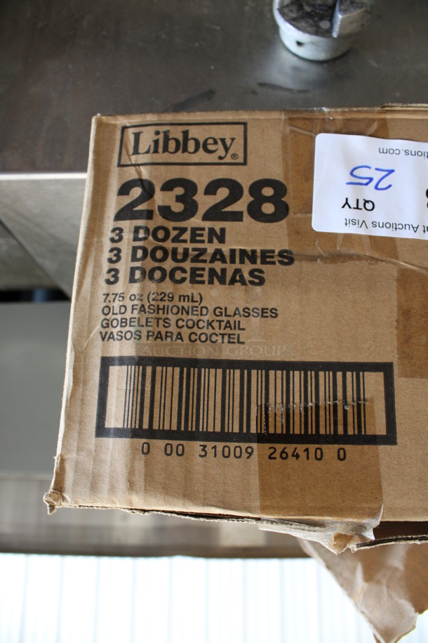 25 BRAND NEW IN BOX! Libbey 2328 7.75 oz Old Fashioned Glasses. 2.75x2.75x3.5. 25 Times Your Bid! - Image 3 of 3