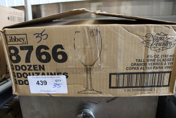 35 BRAND NEW IN BOX! Libbey 8766 Napa Country 6.5 oz Tall Wine Glasses. 2.5x2.5x6.5. 35 Times Your Bid! - Image 3 of 3
