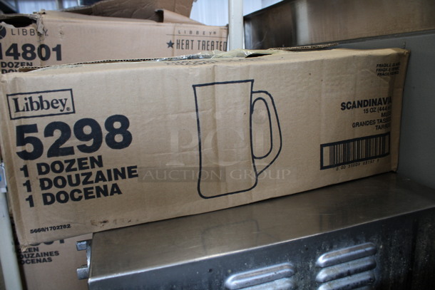 12 BRAND NEW IN BOX! Libbey 5298 Scandinavian 15 oz Glass Mugs. 5x3.5x6.5. 12 Times Your Bid! - Image 3 of 3