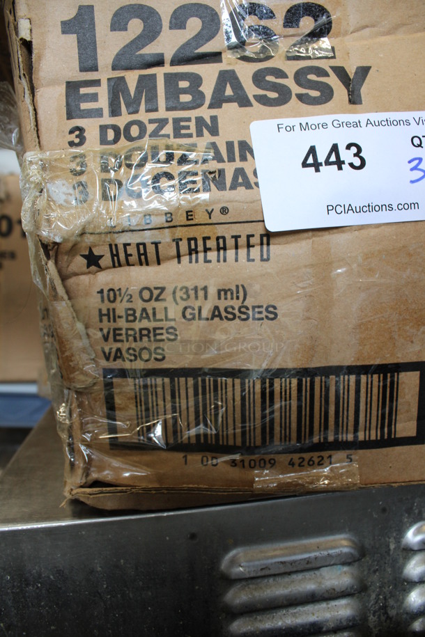 36 BRAND NEW IN BOX! Libbey 12262 10.5 oz Hi-Ball Glasses. 2.75x2.75x5.25. 36 Times Your Bid! - Image 4 of 4