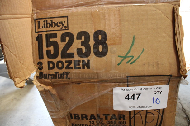 10 BRAND NEW IN BOX! Libbey 15238 Gibraltar 12 oz Beverage Glasses. 3.5x3.5x4.75. 10 Times Your Bid! - Image 3 of 3