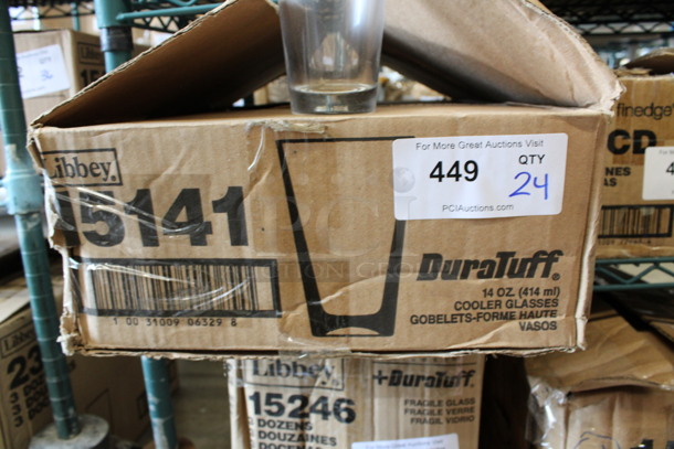 24 BRAND NEW IN BOX! Libbey 15141 DuraTuff 14 oz Cooler Glasses. 3.5x3.5x6. 24 Times Your Bid! - Image 3 of 3