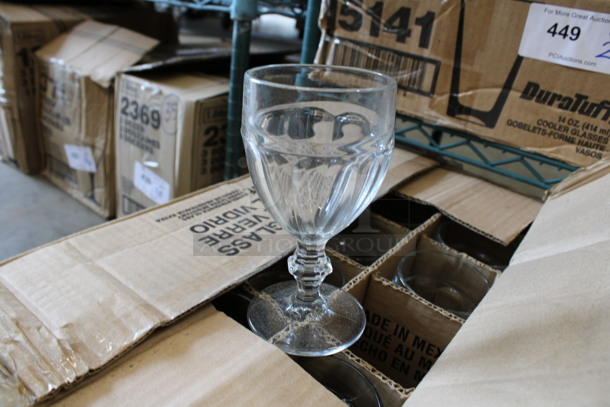 36 BRAND NEW IN BOX! Libbey 15246 DuraTuff 8.5 oz Gibraltar Goblet Glasses. 3x3x6. 36 Times Your Bid!