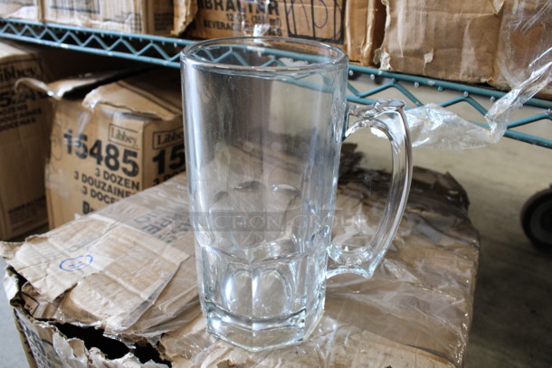 11 BRAND NEW IN BOX! Libbey 5262 34 oz Super Glass Mugs. 6x4x8. 11 Times Your Bid!