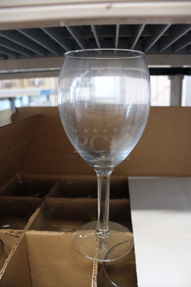 11 BRAND NEW IN BOX! Sysco Grande 16 oz Vino Grande Wine Glasses. 3.5x3.5x8. 11 Times Your Bid!