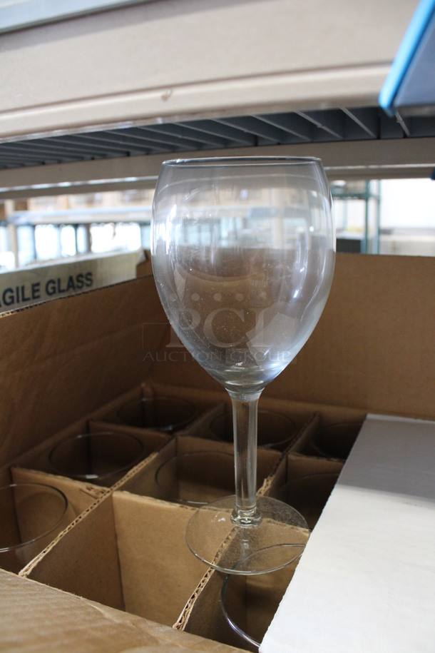 11 BRAND NEW IN BOX! Sysco Grande 16 oz Vino Grande Wine Glasses. 3.5x3.5x8. 11 Times Your Bid! - Image 2 of 3