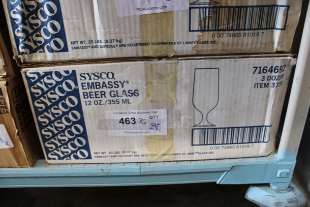 20 BRAND NEW IN BOX! Sysco Embassy 12 oz Beer Glasses. 2.75x2.75x7. 20 Times Your Bid! - Image 3 of 3