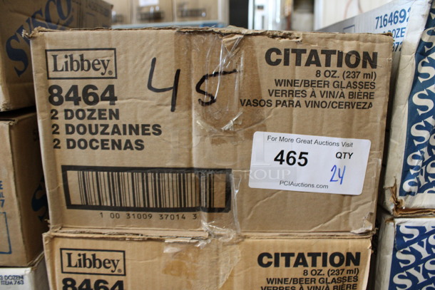 24 BRAND NEW IN BOX! Libbey 8464 Citation 8 oz Wine Beer Glasses. 3x3x6.75. 24 Times Your Bid! - Image 3 of 3
