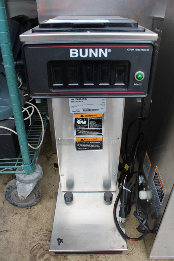 Bunn Model CW15-APS Stainless Steel Commercial Countertop Coffee Machine. 120 Volts, 1 Phase. 8x18x24