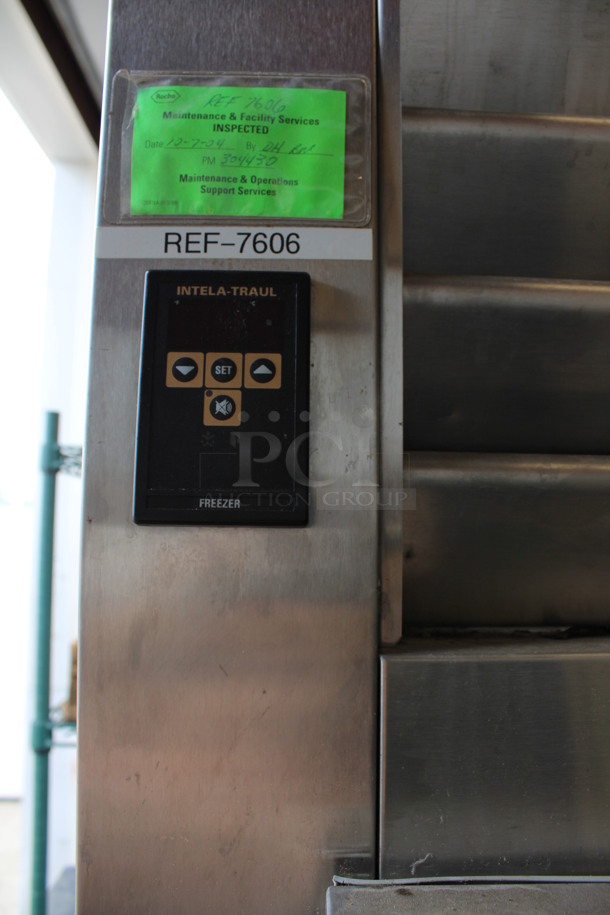 Traulsen Model AIF232LUT-FHS Stainless Steel Commercial 2 Door Roll In Rack Freezer. 115 Volts, 1 Phase. 68x35x84. Tested and Powers On But Does Not Get Cold - Image 3 of 6
