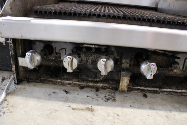 Southbend Stainless Steel Commercial Countertop Natural Gas Powered Charbroiler Grill. 36x32x16 - Image 4 of 4