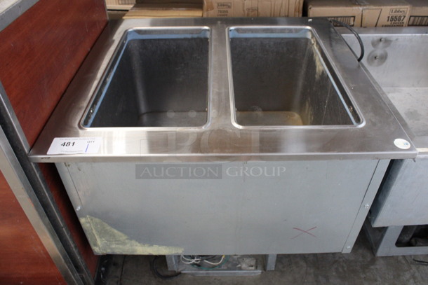 Stainless Steel Commercial Cold Pan Drop In. 30x28x26.5. Tested and Powers On But Does Not Get Cold
