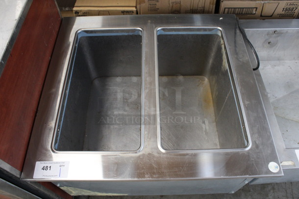 Stainless Steel Commercial Cold Pan Drop In. 30x28x26.5. Tested and Powers On But Does Not Get Cold - Image 3 of 5