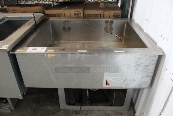 Stainless Steel Commercial Steam Table Drop In. 32.5x27x25. Cannot Test - Unit Was Previously Hardwired