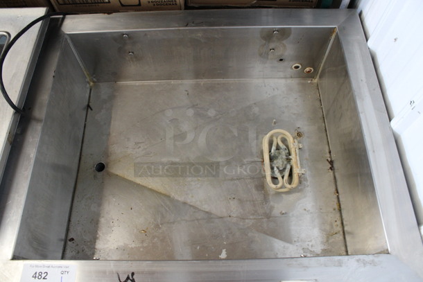 Stainless Steel Commercial Steam Table Drop In. 32.5x27x25. Cannot Test - Unit Was Previously Hardwired - Image 3 of 4