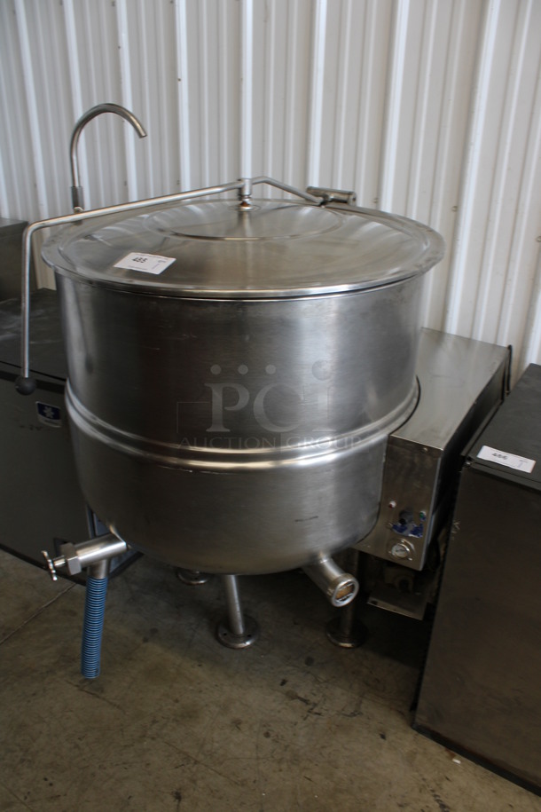 SWEET! Cleveland Model KGL60 Stainless Steel Commercial Floor Style Natural Gas Powered 60 Gallon Tilting Kettle. 42x42x54 - Image 2 of 7
