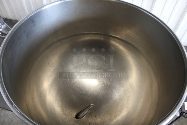 SWEET! Cleveland Model KGL60 Stainless Steel Commercial Floor Style Natural Gas Powered 60 Gallon Tilting Kettle. 42x42x54 - Image 4 of 7