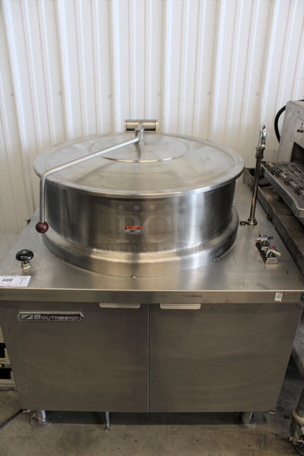 SWEET! Southbend Model DMS-40S Stainless Steel Commercial Direct Steam Floor Style Steam Kettle. 36x33.5x44 - Image 1 of 7