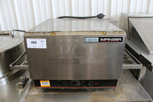 Lincoln Impinger Stainless Steel Commercial Countertop Electric Powered Conveyor Pizza Oven. 208 Volts, 1 Phase. 32x32x16 - Image 1 of 7