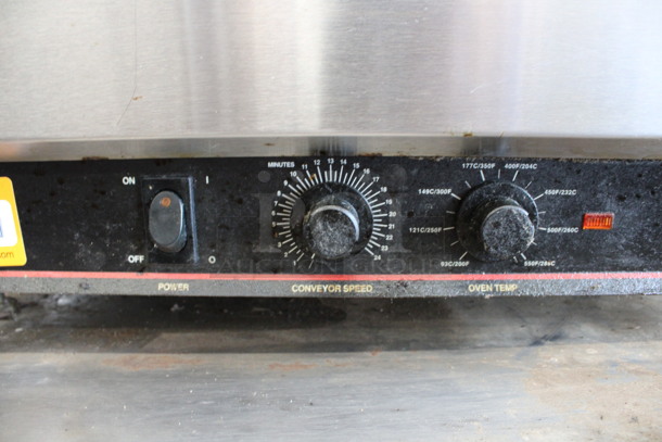 Lincoln Impinger Stainless Steel Commercial Countertop Electric Powered Conveyor Pizza Oven. 208 Volts, 1 Phase. 32x32x16 - Image 6 of 7