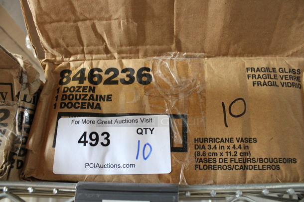 10 BRAND NEW IN BOX! Libbey 846236 Hurricane Vases. 3.5x3.5x4.25. 10 Times Your Bid! - Image 3 of 3
