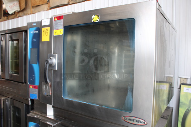 2 2013 Alto Shaam Model 7.14 ESG Stainless Steel Commercial Natural Gas Powered Combitherm Convection Ovens w/ View Through Doors on Commercial Casters. 91,000 BTU. 48x42x73. 2 Times Your Bid! - Image 2 of 9