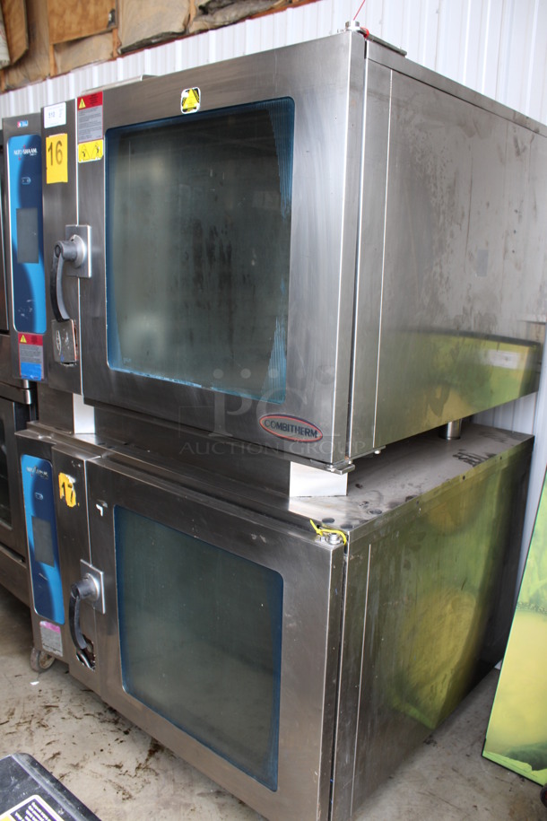 2 2013 Alto Shaam Model 7.14 ESG Stainless Steel Commercial Natural Gas Powered Combitherm Convection Ovens w/ View Through Doors on Commercial Casters. 91,000 BTU. 48x42x73. 2 Times Your Bid! - Image 4 of 9