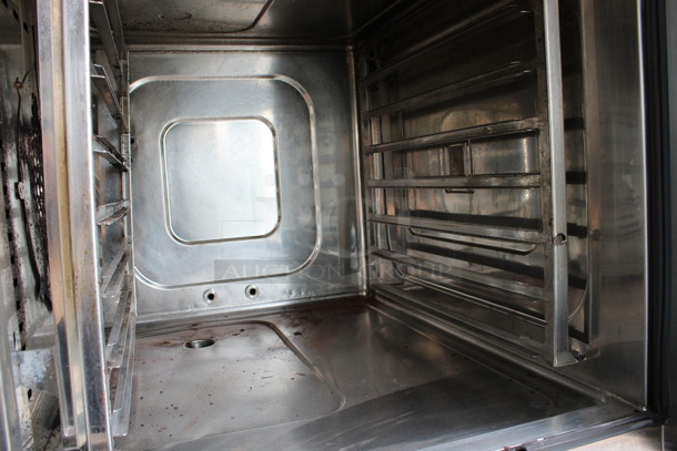 2 2013 Alto Shaam Model 7.14 ESG Stainless Steel Commercial Natural Gas Powered Combitherm Convection Ovens w/ View Through Doors on Commercial Casters. 91,000 BTU. 48x42x73. 2 Times Your Bid! - Image 8 of 9