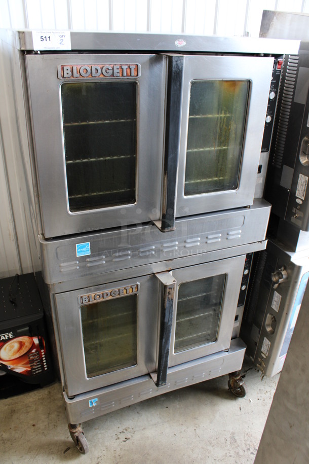 2 Blodgett Zephaire ENERGY STAR Stainless Steel Commercial Natural Gas Powered Full Size Convection Oven w/ View Through Doors, Metal Oven Racks and Thermostatic Controls on Commercial Casters. 38x37x73. 2 Times Your Bid! - Image 2 of 11