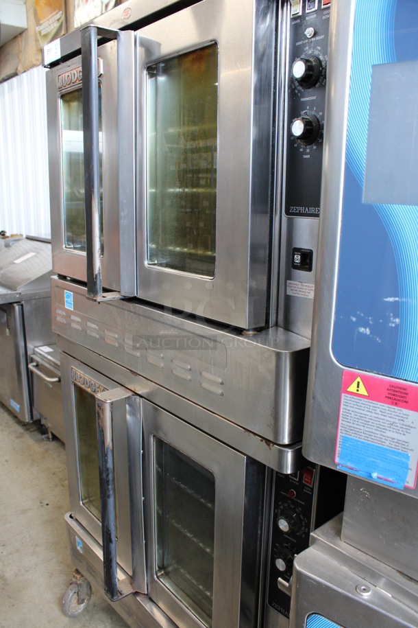 2 Blodgett Zephaire ENERGY STAR Stainless Steel Commercial Natural Gas Powered Full Size Convection Oven w/ View Through Doors, Metal Oven Racks and Thermostatic Controls on Commercial Casters. 38x37x73. 2 Times Your Bid! - Image 4 of 11