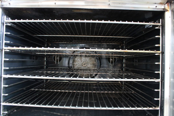 2 Blodgett Zephaire ENERGY STAR Stainless Steel Commercial Natural Gas Powered Full Size Convection Oven w/ View Through Doors, Metal Oven Racks and Thermostatic Controls on Commercial Casters. 38x37x73. 2 Times Your Bid! - Image 9 of 11