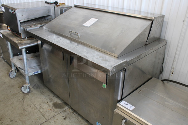 Turbo Air Model MST-48-18 Stainless Steel Commercial Sandwich Salad Prep Table Bain Marie Mega Top on Commercial Casters. 115 Volts, 1 Phase. 49x34x45. Tested and Working! - Image 2 of 7