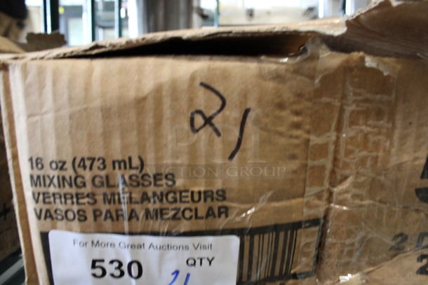 21 BRAND NEW IN BOX! Libbey 5139 16 oz Mixing Glasses. 3.5x3.5x5.75. 21 Times Your Bid! - Image 3 of 4