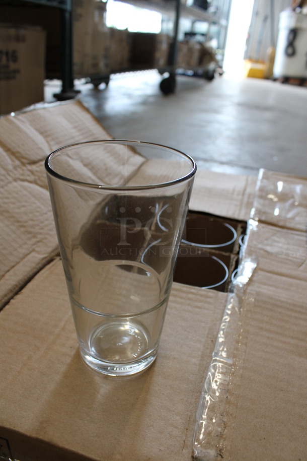 24 BRAND NEW IN BOX! Libbey 15790  DuraTuff 16 oz Stacking Mixing Glasses. 3.5x3.5x6. 24 Times Your Bid! - Image 2 of 3