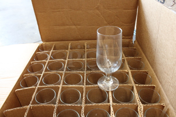 36 BRAND NEW IN BOX! Sysco Embassy Beer  Glasses. 2.75x2.75x7. 36 Times Your Bid! - Image 2 of 3