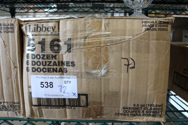 72 BRAND NEW IN BOX! Libbey 5161 3.5 oz Sherbert Glasses. 3x3x2.75. 72 Times Your Bid! - Image 3 of 3
