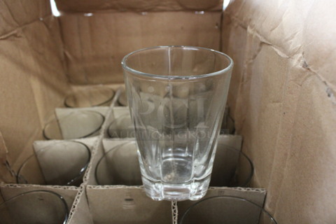 18 BRAND NEW IN BOX! Libbey 15603 DuraTuff Dakota 12 oz Beverage Glasses. 3.25x3.25x4.75. 18 Times Your Bid!