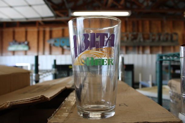 23 BRAND NEW IN BOX! Libbey 5139 16 oz Beverage Glasses w/ Logo. 3.5x3.5x5.75. 23 Times Your Bid! - Image 1 of 3