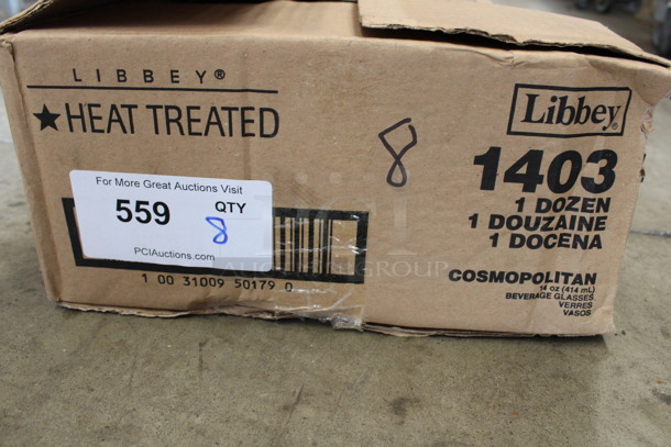 8 BRAND NEW IN BOX! Libbey 1403 Cosmopolitan 14 oz Beverage Glasses. 4x4x5.5. 8 Times Your Bid! - Image 3 of 3