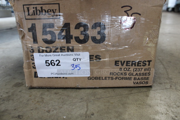 35 BRAND NEW IN BOX! Libbey 15433 Everest 8 oz Rocks Glasses. 3.25x3.25x3.25. 35 Times Your Bid! - Image 3 of 3