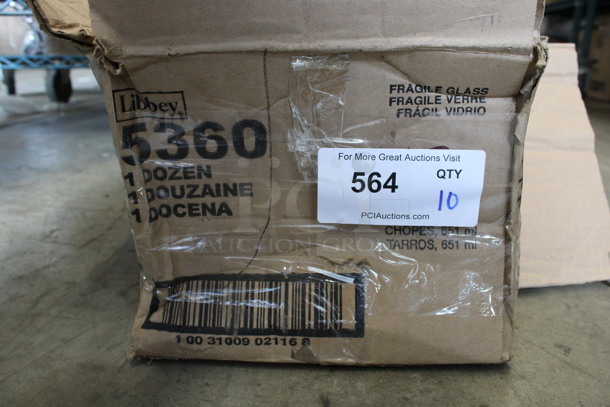 10 BRAND NEW IN BOX! Libbey 5360 22 oz Glass Mugs. 5.5x3.5x8. 10 Times Your Bid! - Image 3 of 4